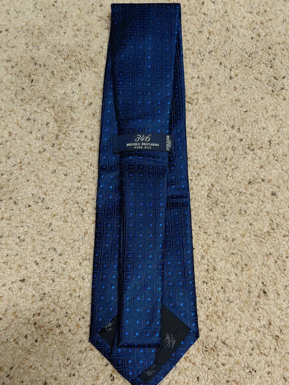 Brooks Brothers Blue Geometric Silk Tie
